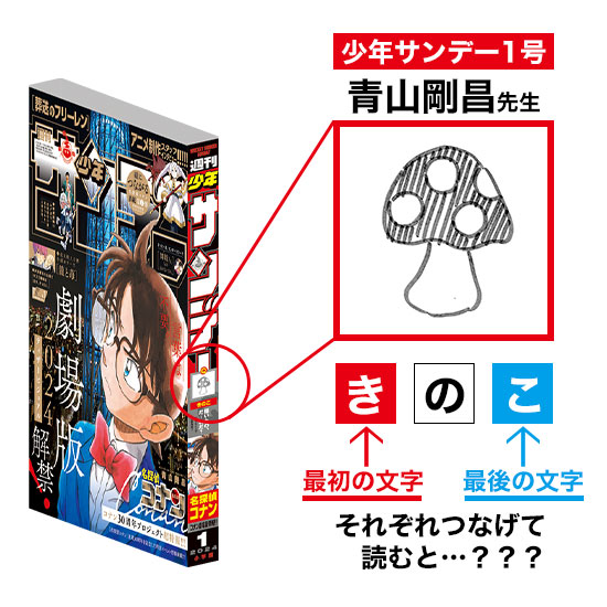 少年サンデー65周年企画「背表紙クイズ 描いたの、だ～れだ？」クイズ正解発表！